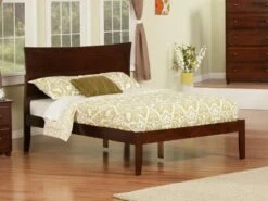Metro Antique Walnut Platform Bed -WALKER EDISON Shop Metro AW FUL