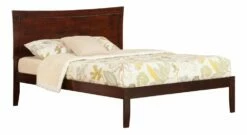 Metro Antique Walnut Platform Bed