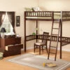 Mission Loft Bed W/Corner Workstation -WALKER EDISON Shop Mission Loft AW