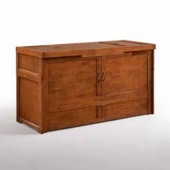 Cube Queen Murphy Cabinet Bed Cherry