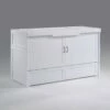 Cube Queen Murphy Cabinet Bed White
