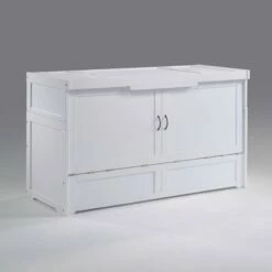 NYC Deal Cube Queen Murphy Cabinet Bed White