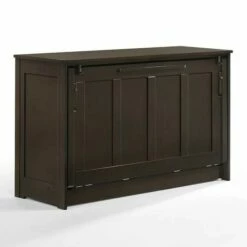 Orion Chocolate Full Murphy Cabinet Bed