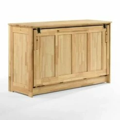 Orion Natural Full Murphy Cabinet Bed