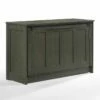 Orion Stonewash Full Murphy Cabinet Bed