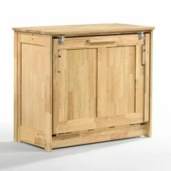 Orion Natural Twin Murphy Cabinet Bed