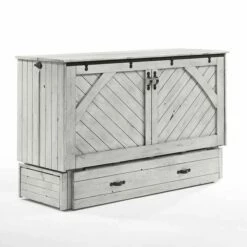 Ranchero Murphy Cabinet Bed Queen Wildwood Vintage White