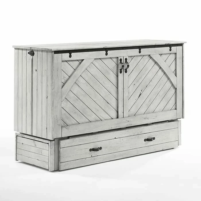 Ranchero Murphy Cabinet Bed Queen Wildwood Vintage White 3 Ranchero Murphy Cabinet Bed Queen Wildwood Vintage White