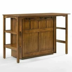Siesta Black Walnut Twin Desk Murphy Cabinet & Chair