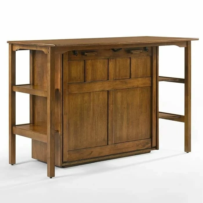 Siesta Black Walnut Twin Desk Murphy Cabinet & Chair 3 Siesta Black Walnut Twin Desk Murphy Cabinet & Chair