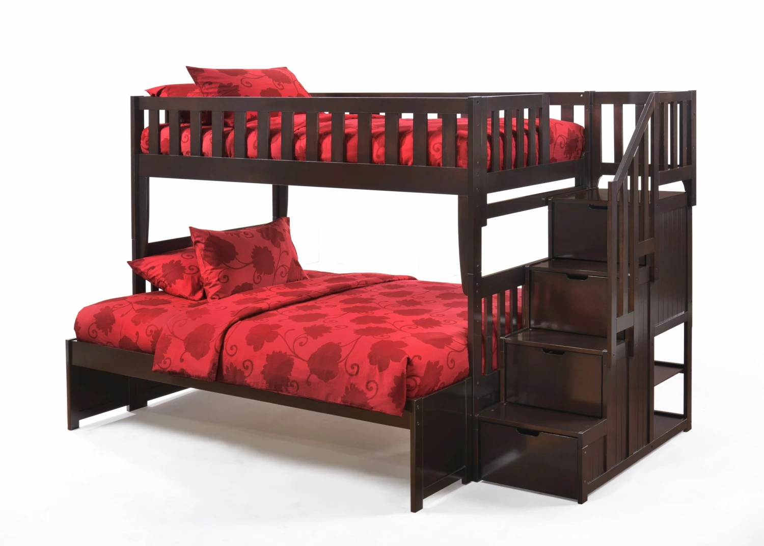 Peppermint Staircase Bunk Bed Dark Chocolate 3 Peppermint Staircase Bunk Bed Dark Chocolate