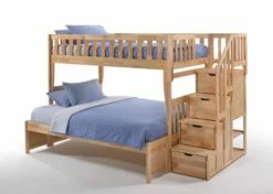 Peppermint Staircase Bunk Bed Natural