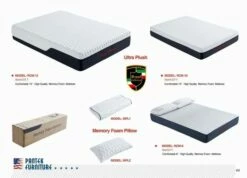 RCM-8 8 Inch Tight Top Rolled Up Memory Foam Mattress -WALKER EDISON Shop PA RCM 8 Q 1