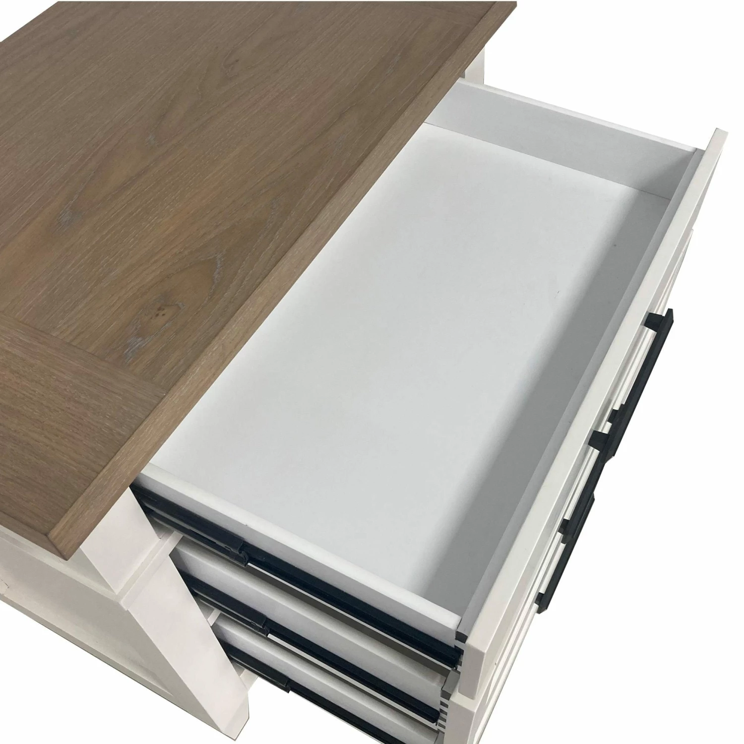 Americana Modern 3 Drawer Nightstand W/Charging Station 6 Americana Modern 3 Drawer Nightstand W/Charging Station - Image 4