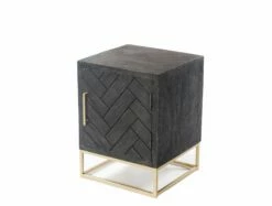Coastline 8036 Black Wood Nightstand