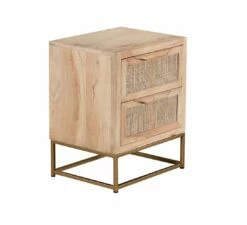 Coastline 8155 Cream Wood Nightstand