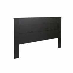 Flat Panel Black King Headboard