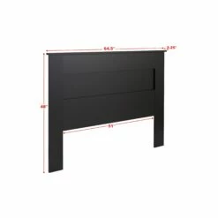 Flat Panel Black Queen Headboard 10 Flat Panel Black Queen Headboard -WALKER EDISON Shop PRPC BHFQ 1301 1 HB 3