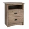 Salt Spring Drifted Gray Tall Nightstand -WALKER EDISON Shop PRPC DDC 2428 NS