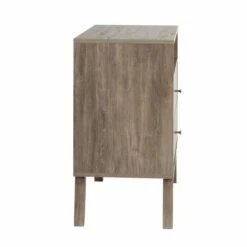 Milo 2-Drawer Drifted Gray Tall Nightstand W/Open Shelf -WALKER EDISON Shop PRPC DDNR 1401 1 2