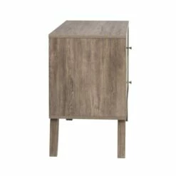 Milo Mid Century Modern 2-Drawer Drifted Gray Nightstand -WALKER EDISON Shop PRPC DDNR 1402 1 2