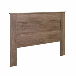 Flat Panel Drifted Gray Queen Headboard