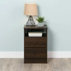 Astrid 2-Drawer Espresso Nightstand -WALKER EDISON Shop PRPC EDNH 0402 1 NS 4