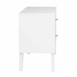 Milo Mid Century Modern 2-Drawer White Nightstand 10 Milo Mid Century Modern 2-Drawer White Nightstand -WALKER EDISON Shop PRPC WDNR 1402 1 2