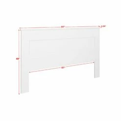 Flat Panel White King Headboard -WALKER EDISON Shop PRPC WHFK 1301 1 HB 3