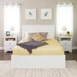 Flat Panel White Queen Headboard 11 Flat Panel White Queen Headboard -WALKER EDISON Shop PRPC WHFQ 1301 1 HB 3