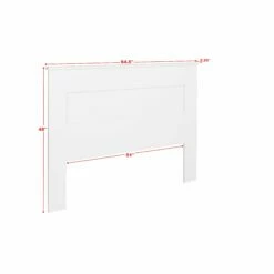 Flat Panel White Queen Headboard 12 Flat Panel White Queen Headboard -WALKER EDISON Shop PRPC WHFQ 1301 1 HB 4