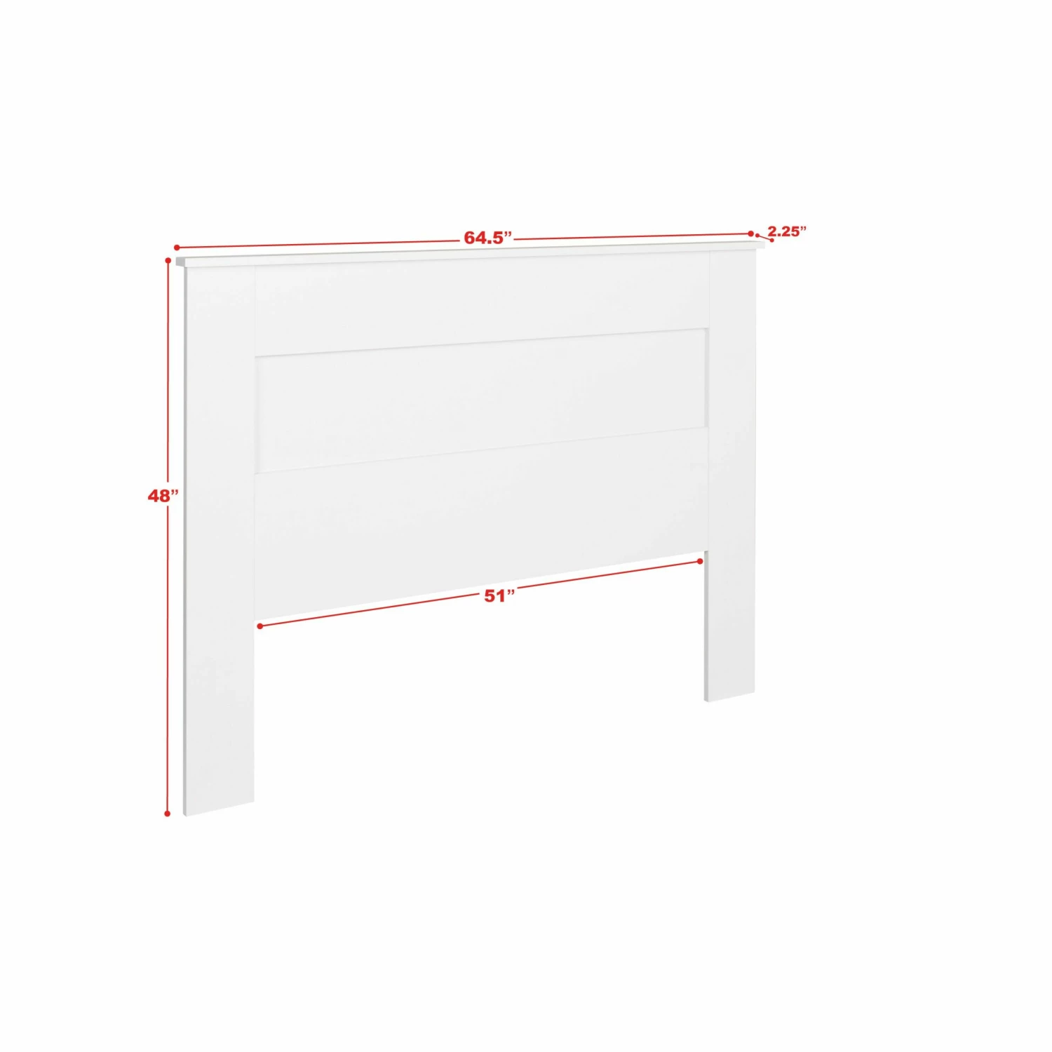 Flat Panel White Queen Headboard 7 Flat Panel White Queen Headboard - Image 5