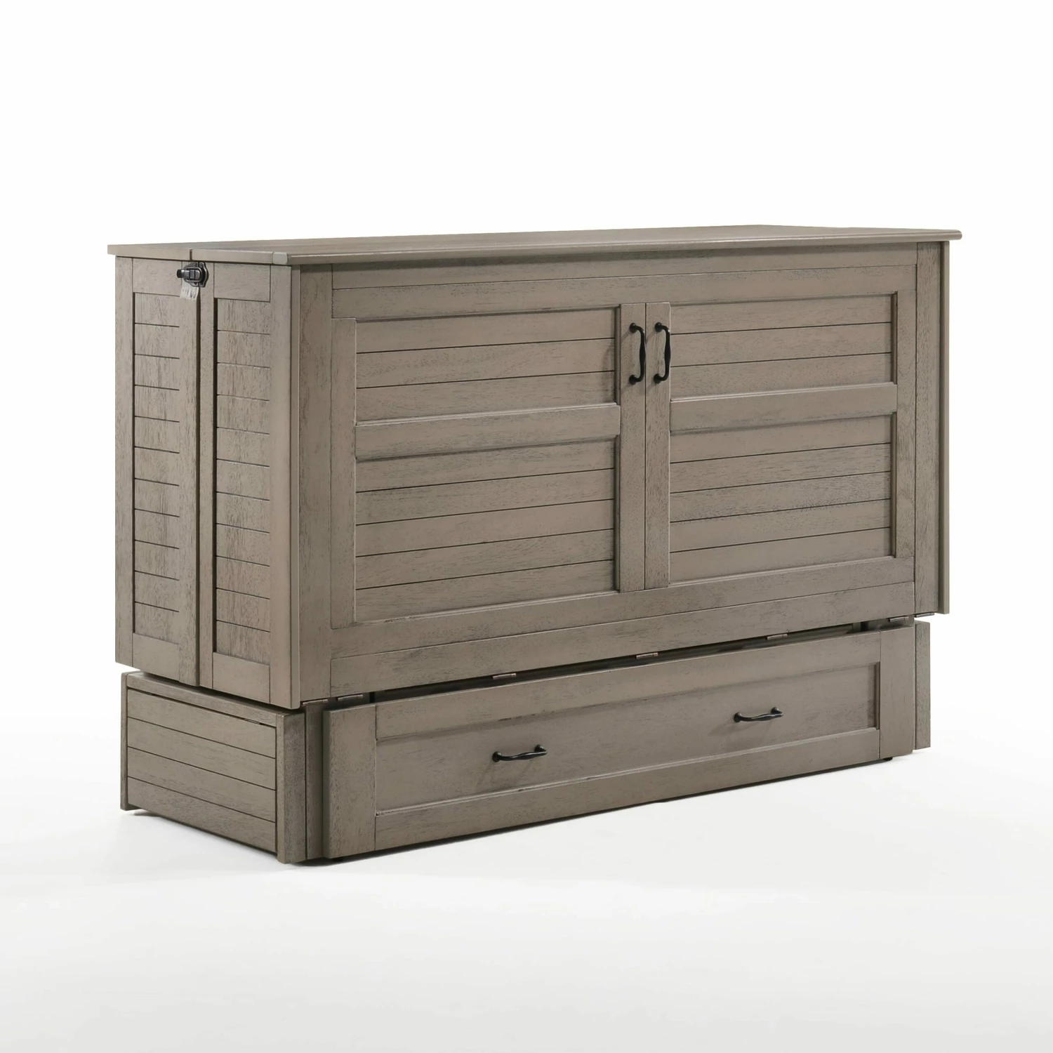 NYC Deal Poppy Brushed Driftwood Queen Murphy Cabinet Bed 3 NYC Deal Poppy Brushed Driftwood Queen Murphy Cabinet Bed