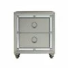 Riley Silver Night Stand -WALKER EDISON Shop RILEY NS