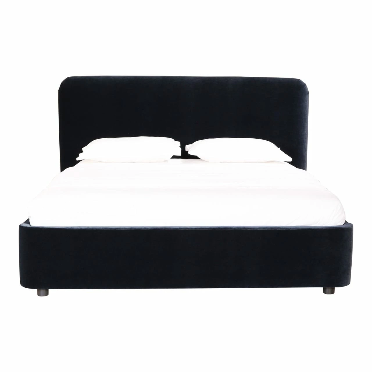 Samara Queen Bed Blue Velvet 4 Samara Queen Bed Blue Velvet - Image 2