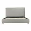 Luzon Queen Bed Tall Headboard Greystone 2 Luzon Queen Bed Tall Headboard Greystone -WALKER EDISON Shop RN 1148 15