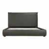 Luzon King Bed Tall Headboard Slate Vegan Leather