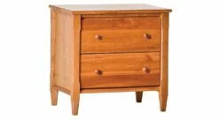 Shaker 2 Drawer Nightstand Natural