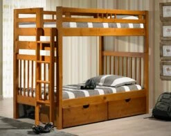 Sacramento Bunk Bed Pecan