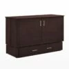 NYC Deal Sagebrush Queen Murphy Cabinet Bed Dark Chocolate -WALKER EDISON Shop Sagebrush Cabinet Murphy Bed Chocolate 2