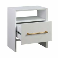 Libre White Nightstand -WALKER EDISON Shop TOV B44059 2