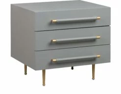 Trident Gray Nightstand