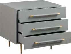 Trident Gray Nightstand -WALKER EDISON Shop TOV B44061 3