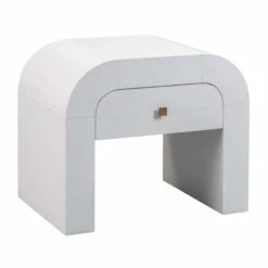 Hump White Nightstand -WALKER EDISON Shop TOV B44074 1