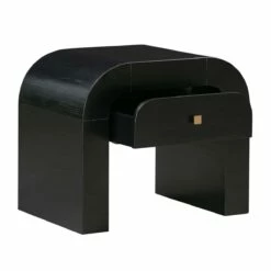 Hump Black Nightstand -WALKER EDISON Shop TOV B44100 2