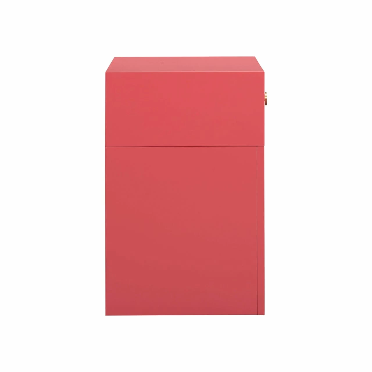 Suzie Coral Pink & Rattan Nightstand 5 Suzie Coral Pink & Rattan Nightstand - Image 3