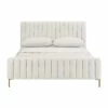 Angela Cream Queen Bed -WALKER EDISON Shop TOV B6377