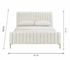 Angela Cream Queen Bed 12 Angela Cream Queen Bed -WALKER EDISON Shop TOV B6377 4