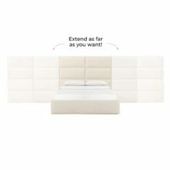 Eliana Cream Boucle King Wings (Set Of 2) -WALKER EDISON Shop TOV B68730 15 5