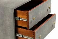 Pesce Gray Shagreen Nightstand -WALKER EDISON Shop TOV D44015 NS 3